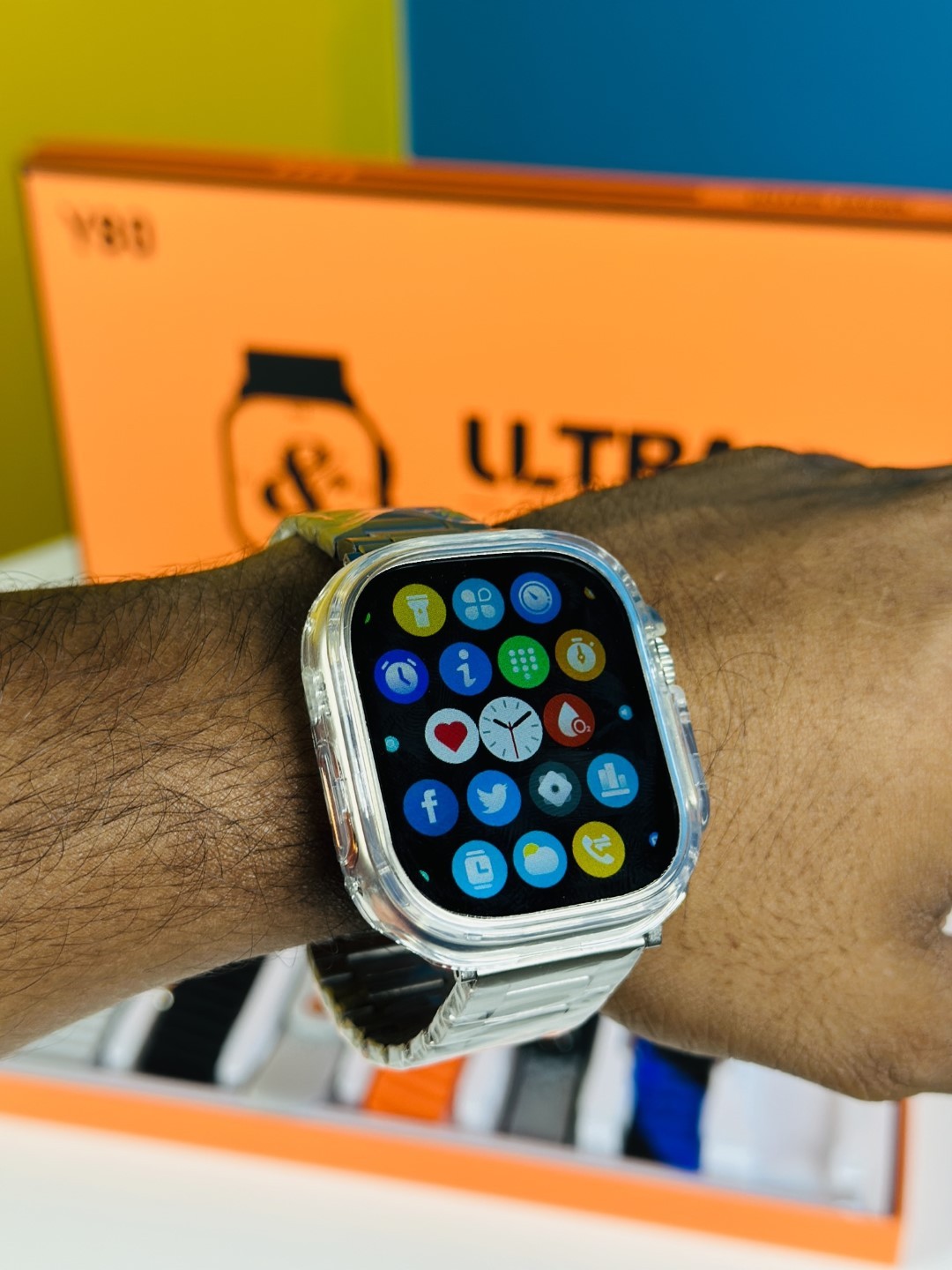 Y80 Ultra Smartwatch With 8 Straps