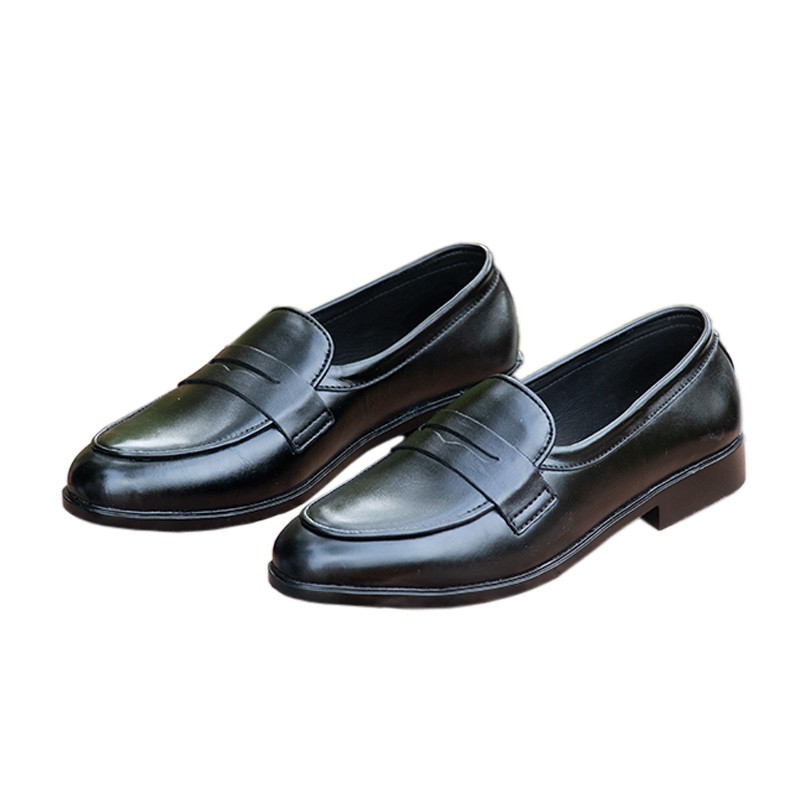 100% Genuine Leather Mens Black Tassel Loafer ( TRF)